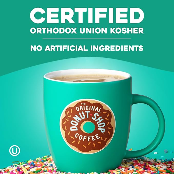 The Original Donut Shop Dark, Keurig Single Serve K-Cup Pods, Dark Roast Coffee Pods, 32 Count