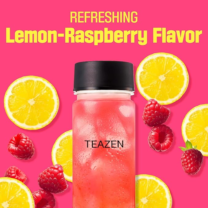 TEAZEN Kombucha Variety Pack 40 Stick & Energy Tea Boost Powder 10Stick
