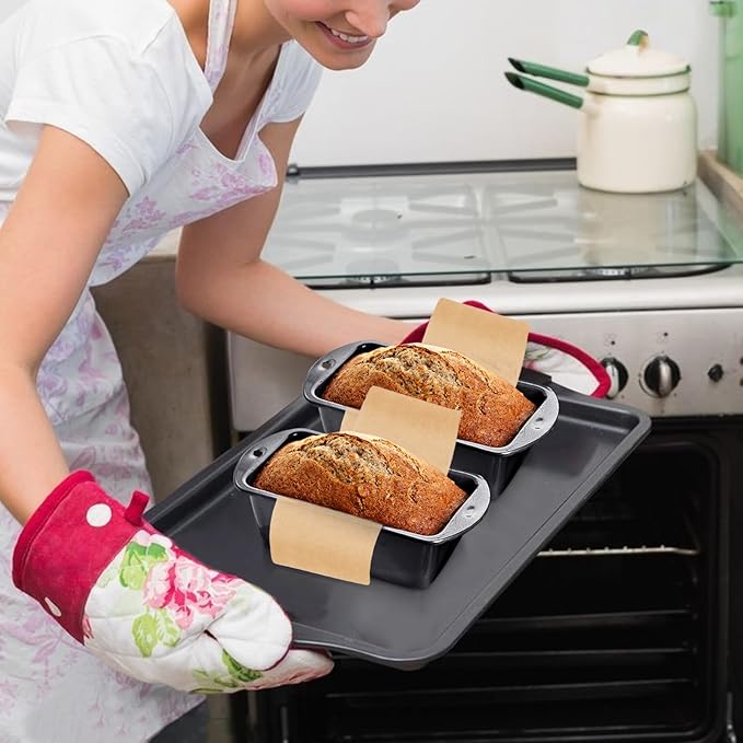 200 Pcs Loaf Pan Liners for Baking Bread 9x5 Parchment Paper, Non-stick Loaf Pan Liners