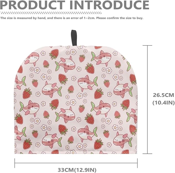 Large Tea Cozy for Teapot Pink Shark Print Extra Thick Tea Pot Cover Home Kitchen Decoration Insulated Teapot Cozy Dust Kitchen Accessories for Home Daily
