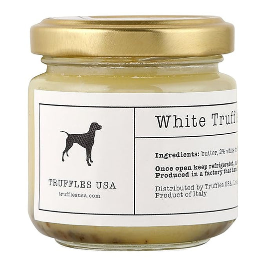 TRUFFLES USA White Truffle Butter 2.82 oz - Italian Truffle Butter from Fresh Italian Truffles, Imported from Italy from Authentic Family Owned Truffle Farms
