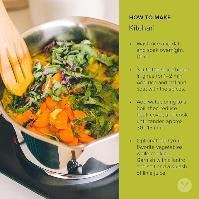 Banyan Botanicals Kitchari Spice Mix – Ayurvedic Kitchari Seasoning Made with Organic Herbs & Spices – for Ayurvedic Cleanses & Digestive Health – 10.5 oz – Non GMO Sustainably Sourced Vegan