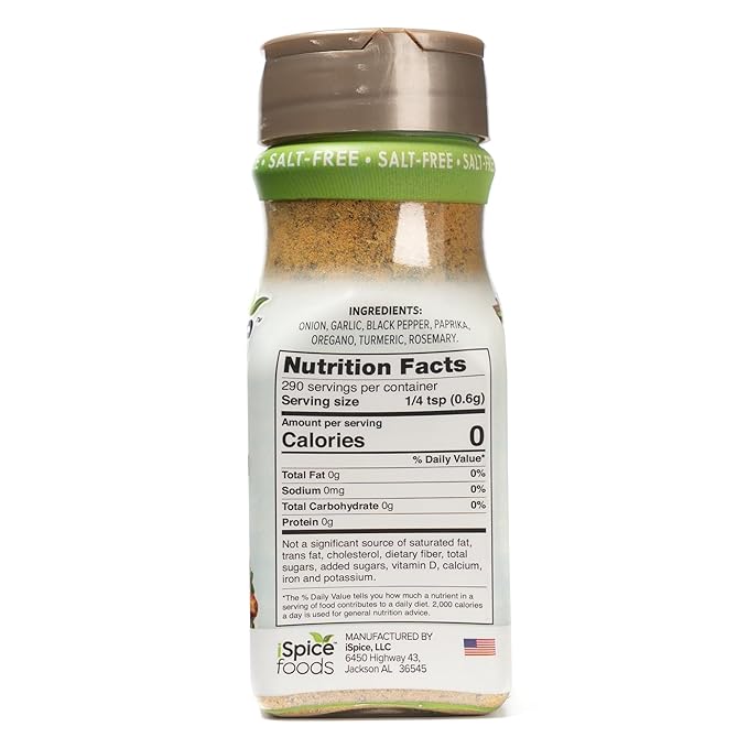Spice - Salt-Free | Sugar free | 100% Pure Wellness Beef Super Fat Free Spice Blend | All Natural | Ready to use as is | No preparation is necessary at all