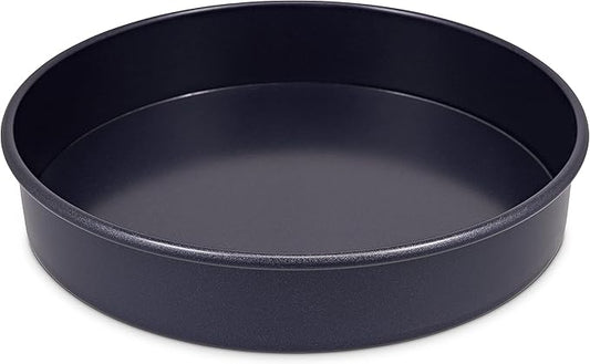 Zyliss E980195 Non-Stick Loose Base Round Sandwich Tin | 20cm/8in | Carbon Steel | Dark Blue | Cake Tin/Baking Tin/Bakeware/Cake Mould | Dishwasher Safe | 5 Year Guarantee