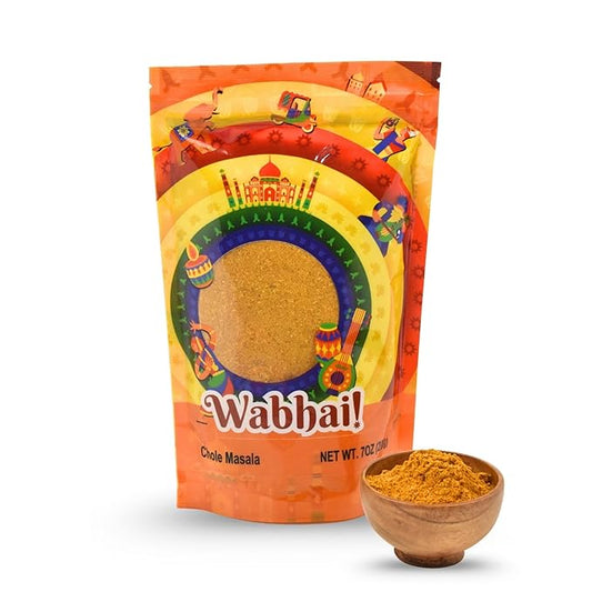 Wabhai! Chole Masala | Chickpea Curry Spice Blend | All Natural | Finest Spices (7oz (200g))