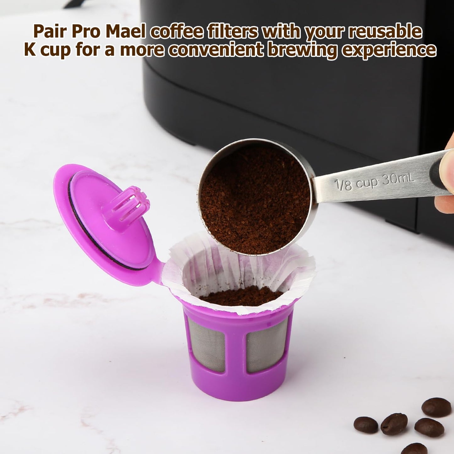 Pro Mael 360 Count Disposable K Cup Filters, Coffee Filter Paper for Keurig Brewers Single Serve