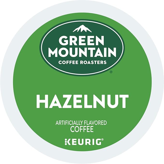 Green Mountain Coffee Roasters Hazelnut, Keurig Single Serve K-Cup Pods, Light Roast Coffee, 60 Count, (6 Packs of 10)