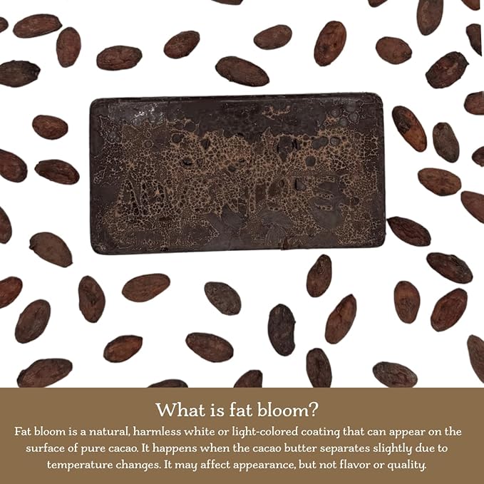 Cacao Adventures Ceremonial Cacao Block | 100% Pure Cacao from Peru, Untempered, Unsweetened, Vegan, 8 oz | Ethically sourced and sustainably grown |Melts Easily for Drinking, Rituals & Recipes