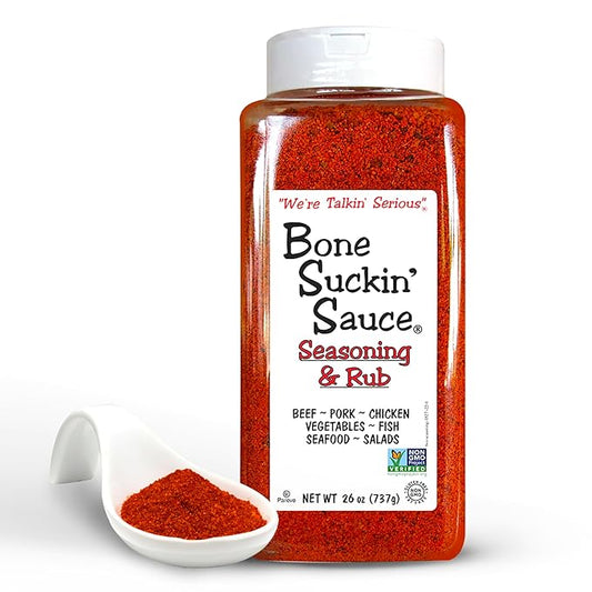 Bone Suckin' Sauce Bulk Seasoning & Rub - Brown Sugar, Garlic, Onion, Spices - Non-GMO, Gluten-Free, Fat-Free, Kosher, Pareve, No MSG (1 Pack, Original)