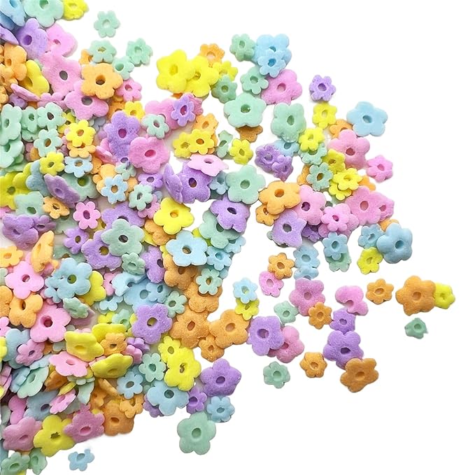SE Si&Moos Edible Flowers Sprinkles for Cake Decorating Mini Sugar Flowers Pastel Confetti Sprinkles Edible Flower Cake Decorations, Baking, Ice Cream, Cookies, Cupcake Toppers Party Baby Shower Holiday Supplies 3 OZ