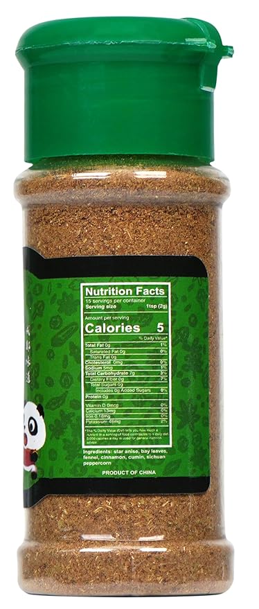 NPG Authentic Chinese Five Spice Blend 1.08 Oz, Gluten Free, All Natural Ground Chinese 5 Spice Powder, No Preservative, No MSG, Mixed Spice Seasoning for Asian Cuisine & Stir Fry