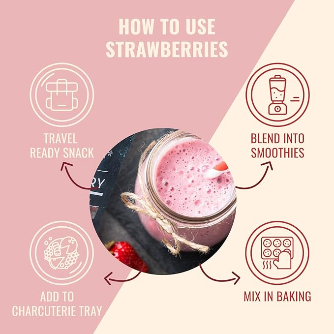 Sunny Fruit Soft-Dried Strawberries, 18 Ounce Bulk Bag | Dried Fruit with Added Sugar | Great Berries for Baking, Snacking, Smoothies, Charcuterie | NON-GMO, GLUTEN-FREE, NUT-FREE, KOSHER