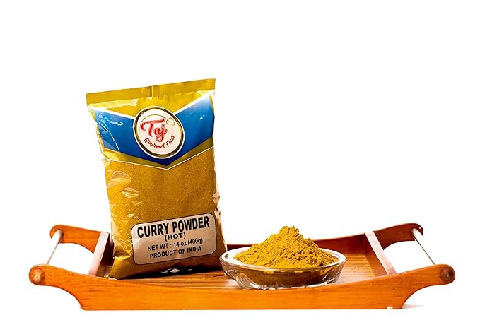 TAJ Hot Curry Powder 11-Blend Mix, 14-Ounce