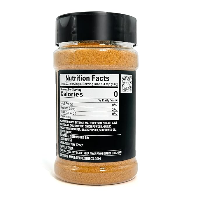 Fresh Finest Sweet & Smoky BBQ Rub - 4.93oz (140g) - Rich, Authentic, Kosher, All-Natural, Non-GMO, Gluten-Free