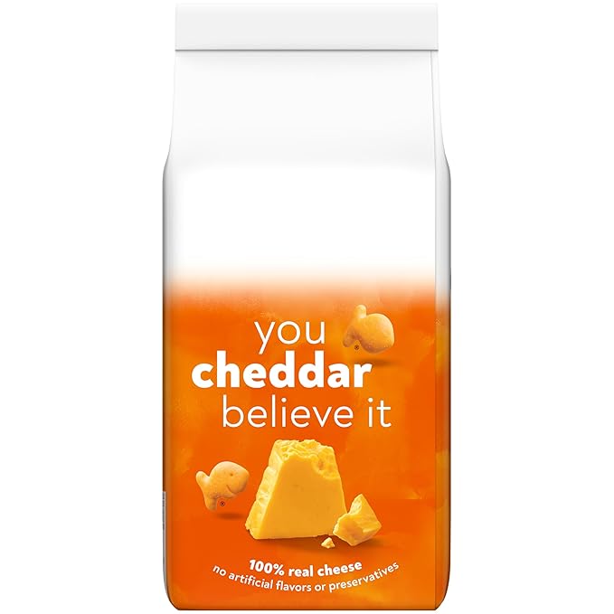 Goldfish Cheddar Cheese Crackers, Baked Snack Crackers, 6.6 oz Bag