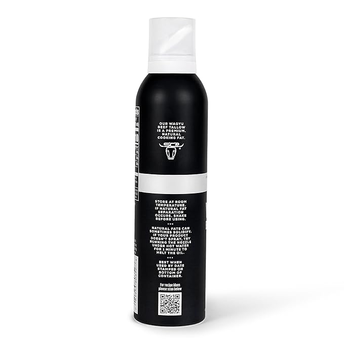 South Chicago Packing Wagyu Beef Tallow Spray, Umami-Rich, Flavorful, Perfect for Sauteing, Stir-frying and Grilling, Nonstick Cooking Oil, 7 Fl Oz