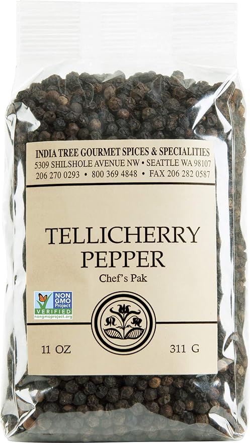 India Tree Tellicherry Pepper, 11 oz
