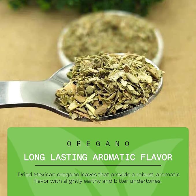 Quintal MX Mexican Natural Oregano Leaves (2 Oz) - Dried Oregano Leaves for Mexican Cuisine & Spices - Mexican seasoning Oregano Dried Leaves - Fresh and Fragrant - Rich Flavored for Mexican Recipe
