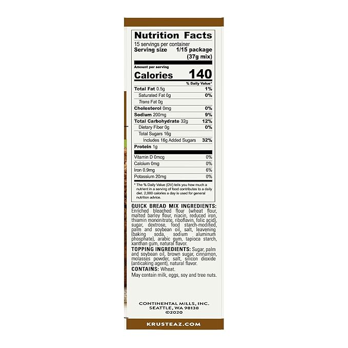 Krusteaz Cinnamon Swirl Quick Bread Mix, 19.5 Oz