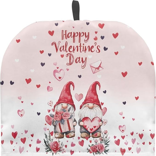 Hudotybom Valentine Style Tea Cozy for Teapot - Insulated Large Cover to Keep Warm - Machine Washable Coffee Pot Cloth Cover - Valentine's Day Decorations