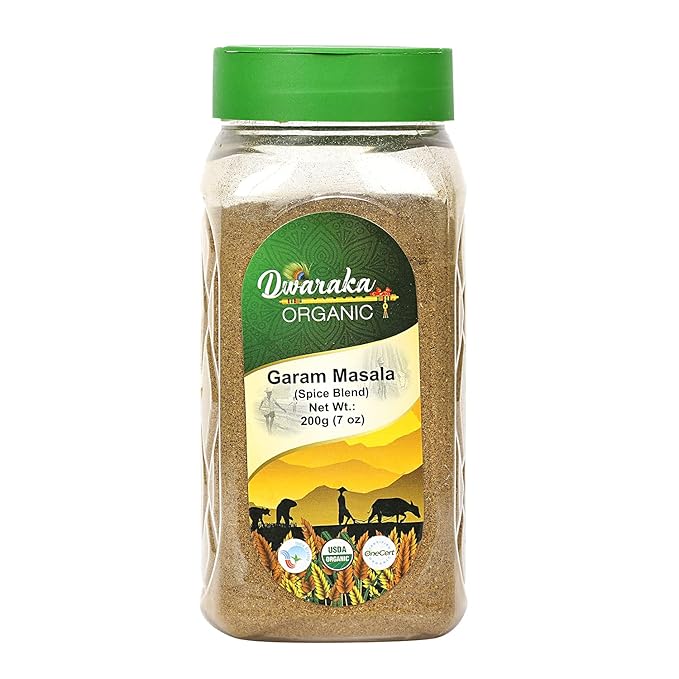 Dwaraka Organic - Garam Masala Powder, 7oz, Healthy, Organic, Non GMO, All Natural