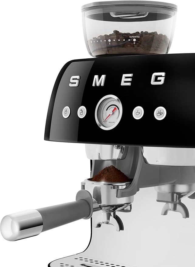 Smeg Semi-Automatic Espresso Machine (Black)