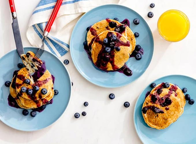 Blueberry Pancake & Waffle Mix By Birch Benders, Made With Real Blueberries, Non-Gmo, Just Add Water, Family Size, 14 Oz (Pack of 6)
