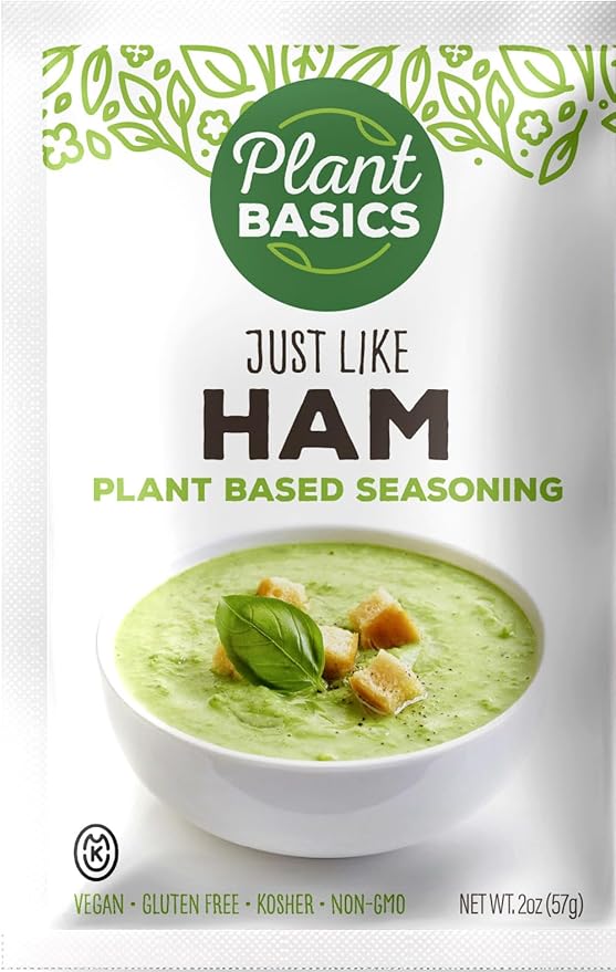 Plant Basics - Plant Based Seasoning, Just Like Ham, 2 ounce (Pack of 12), Vegan, Gluten Free, Kosher, Non-GMO