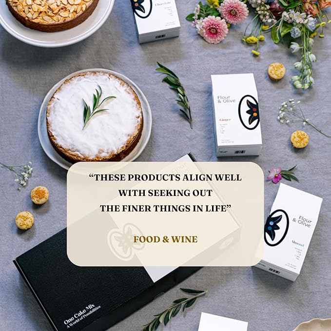 Flour & Olive ??Award Winning Gourmet Vanilla Olive Oil Cake Baking Mix