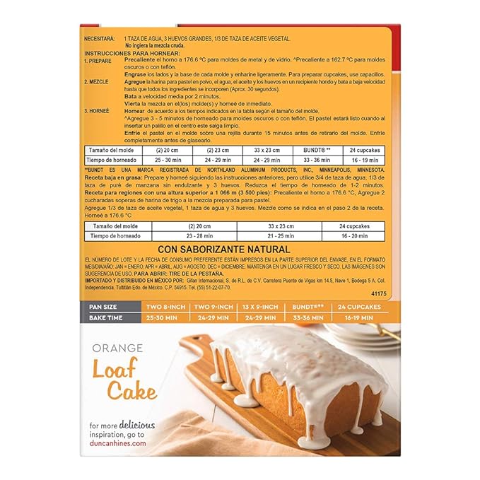 Duncan Hines Signature Perfectly Moist Orange Supreme Cake Mix, 15.25 oz