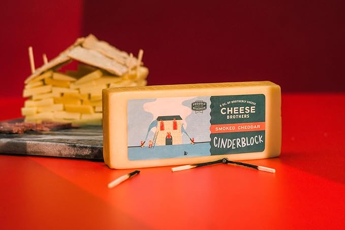 Cheese Bros "Hope You're Feeling Cheddar Soon" Gift Basket | Fresh from Wisconsin | Includes Signature Cheeses, Cheddars, Honey with Dipper, and Salami | Feel Better and Get Well Soon Gift