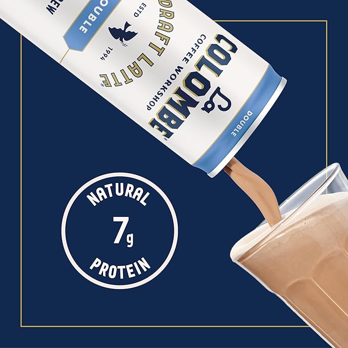 La Colombe Coffee, Double Draft Latte, 11 fl oz Cans (Pack of 12), Coffeehouse Quality Cold Brew, Specialty Grade Coffee Beans, Ready-to-Drink On-the-Go
