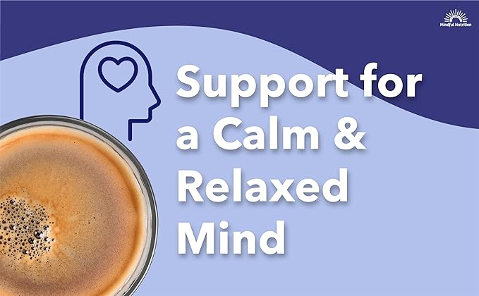 Mindful Calm Sugar Free Hot Chocolate Mix - 40 Servings - Anti-Stress Drink Mix Powder Sleepy Cocoa Nighttime Relaxation Natural Sleep Aid
