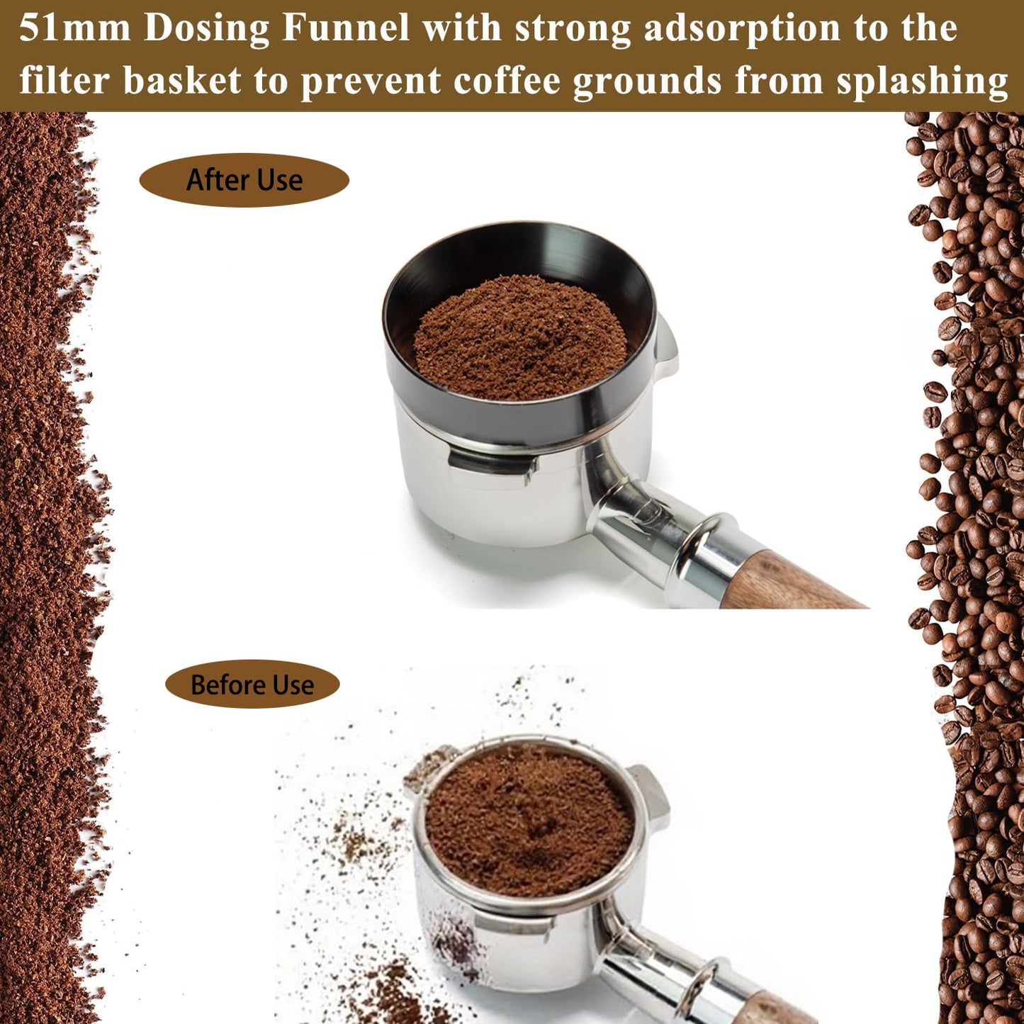 51mm Espresso Tamper Espresso Accessories Kit: Espresso Tamper Set, Coffee Tamper Espresso Tools