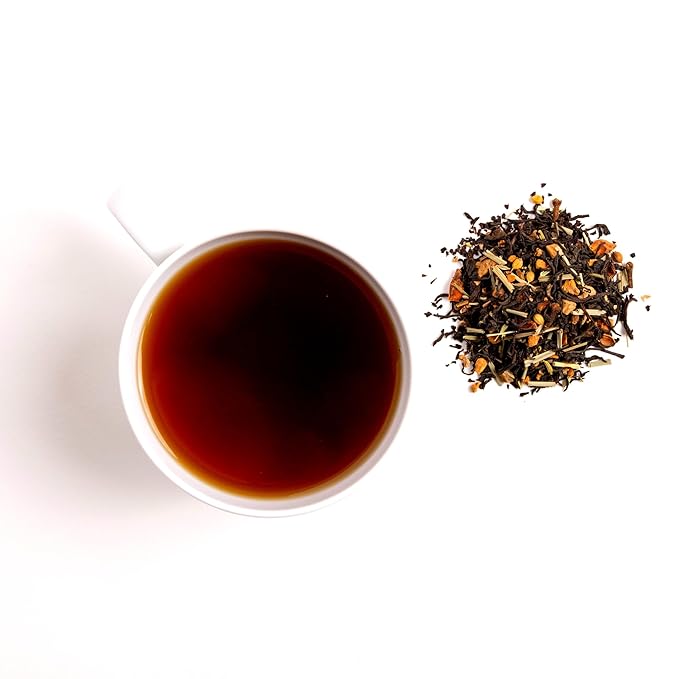 Pure And Easy Tea, Signature Chai Spiced Blend, Premium Loose Leaf Black Tea, 100% Natural, Bold & Spicy, Caffeinated, 100g/3.5oz