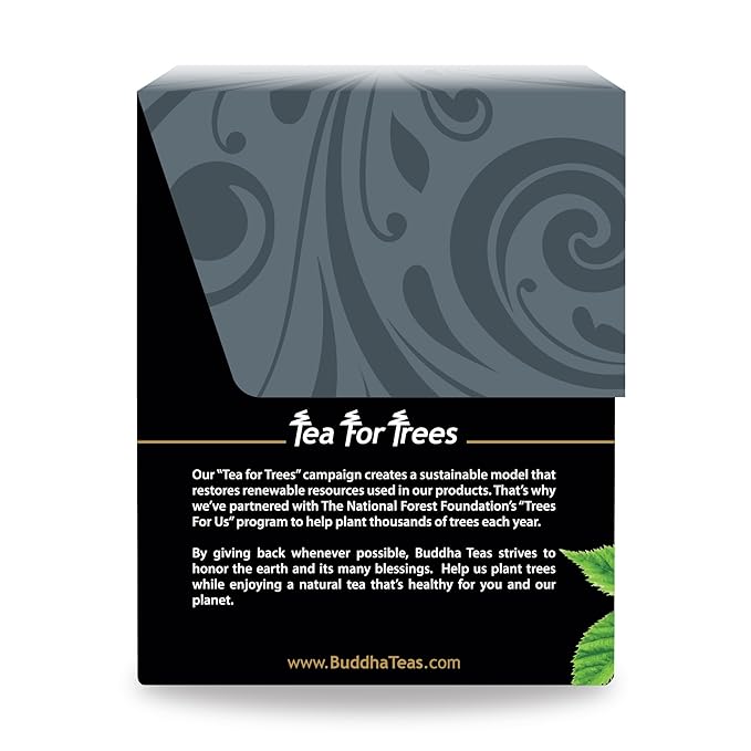 Buddha Teas Organic Blackberry Leaf Tea - OU Kosher, USDA Organic, CCOF Organic, 18 Bleach-Free Tea Bag