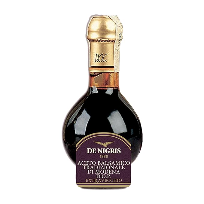 De Nigris 25 Years Aged Balsamic Vinegar Of Modena D.O.P. 3,4 Oz (100ml) | Balsamic Vinegar From Modena Italy, Tic Doser Included | Balsamic Vinegar Aged | Aged Balsamic Vinegar 25 Years