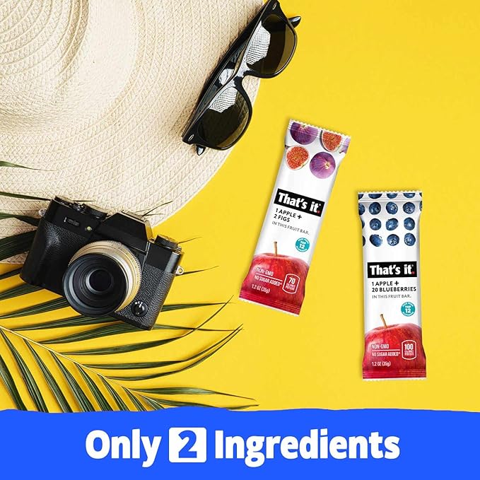 That???it. Variety, 100% Natural Real Fruit Bar, High Fiber Vegan, Gluten Free Healthy Snack, Paleo for Children & Adults, Non GMO No Added Sugar (Blueberry, Strawberry, Fig) (36 Pack)