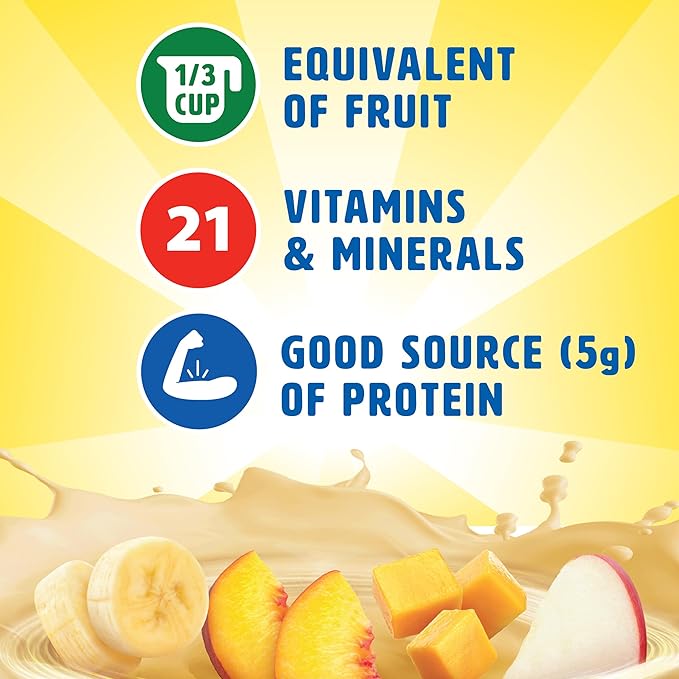 Carnation Breakfast Essentials Fruit and Protein Smoothie Nutritional Drink, Tropical, 24 ??8 fl oz Cartons