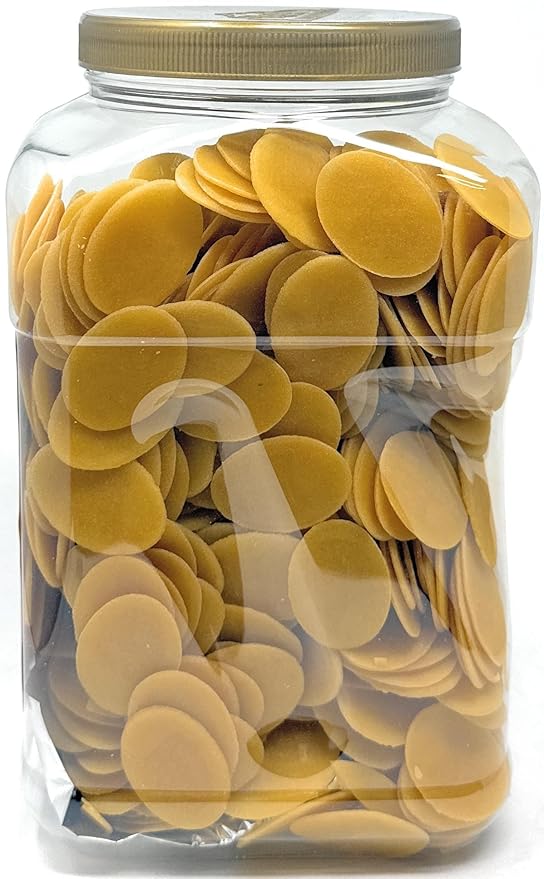 Rani Pani Puri Coins (Uncooked, Microwaveable Wheat Semolina Coins) 64oz (4lbs) w/Pani Puri Masala (14-Spice Blend for Indian Spicy Water) 1.75oz (50g) ~ All Natural | Vegan | NON-GMO | Kosher