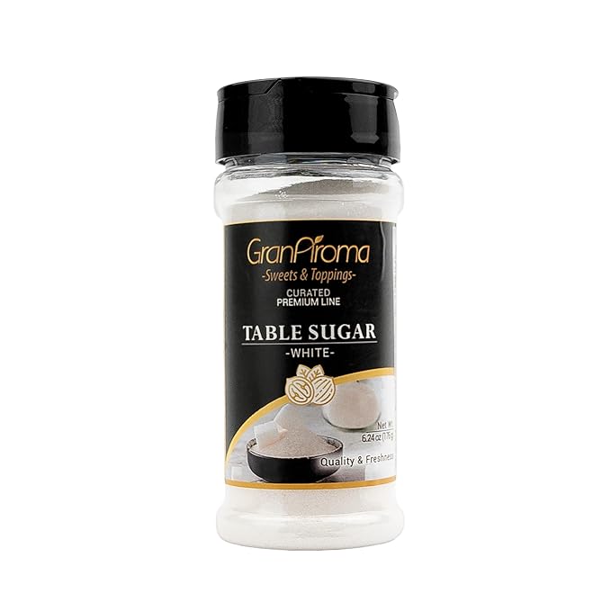 GranAroma White Table Sugar, Crystal Clear Sugar, Rich and Pure (6.24 Ounce)