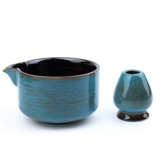 PUNNIO Japanese Matcha Bowl with Whisk Holder for Matcha Powder/Matcha Tea