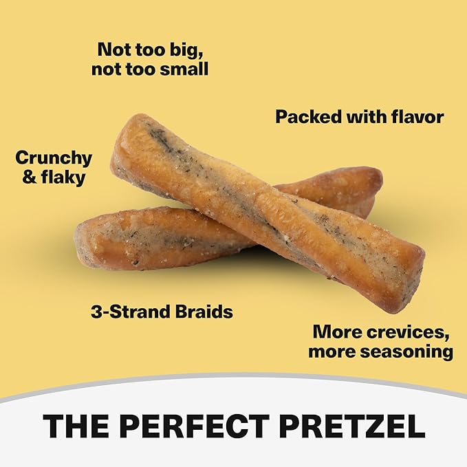 Wicked Twists Dill Pickle Seasoned Pretzels Twists 5.5 oz (3 Pack) Snack Pretzel Sticks Rods, Bold Flavor Snack, Resealable Fresh Pack, Baked Crunch, Party & School-Ready