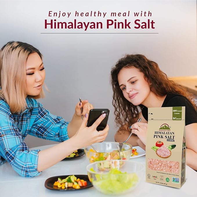 Himalayan Chef Himalayan Pink Salt, Coarse Grain - 40 lbs Bulk Size, For Grinders and Salt Mills | 100% Natural & Organic, Vegan & Kosher Certified Pink Salt 20lbs/Each-Pack of 2