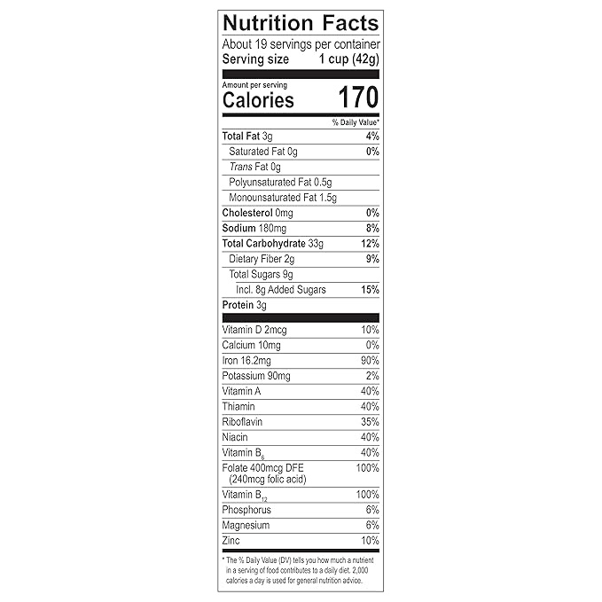Post Honey Bunches of Oats with Almonds Breakfast Cereal, Honey Cereal with Granola Clusters and Sliced Almonds, Family Size Cereal, 28 OZ Box