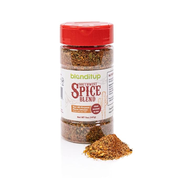 Southwest Spice Blend | Gourmet Spices with Sea Salt | Healthy to Add to Any Dish | Low Sodium, No Gluten, No MSG, No-Sugar | 5oz
