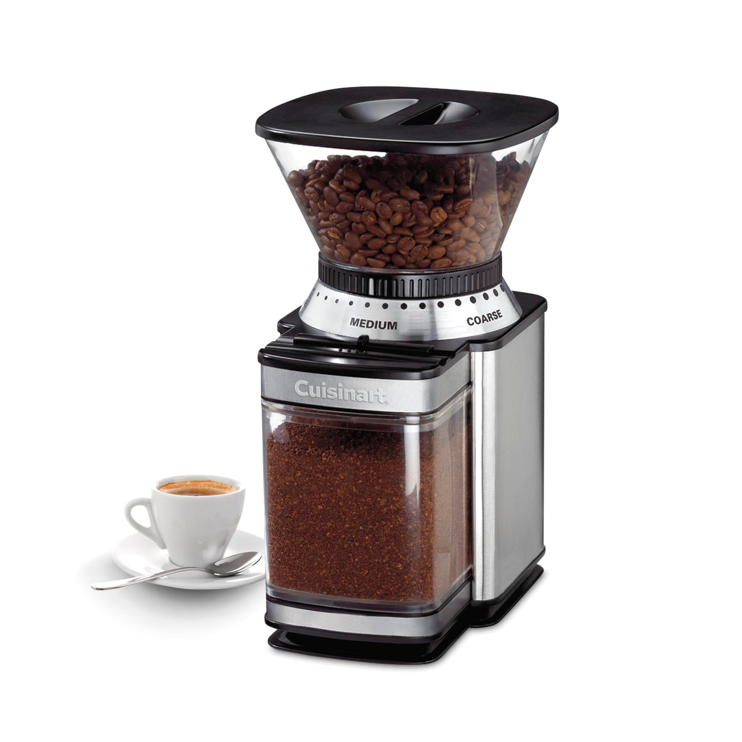 Cuisinart Electric Burr Coffee Grinder, 18-Position Selector, 4-18 Cups