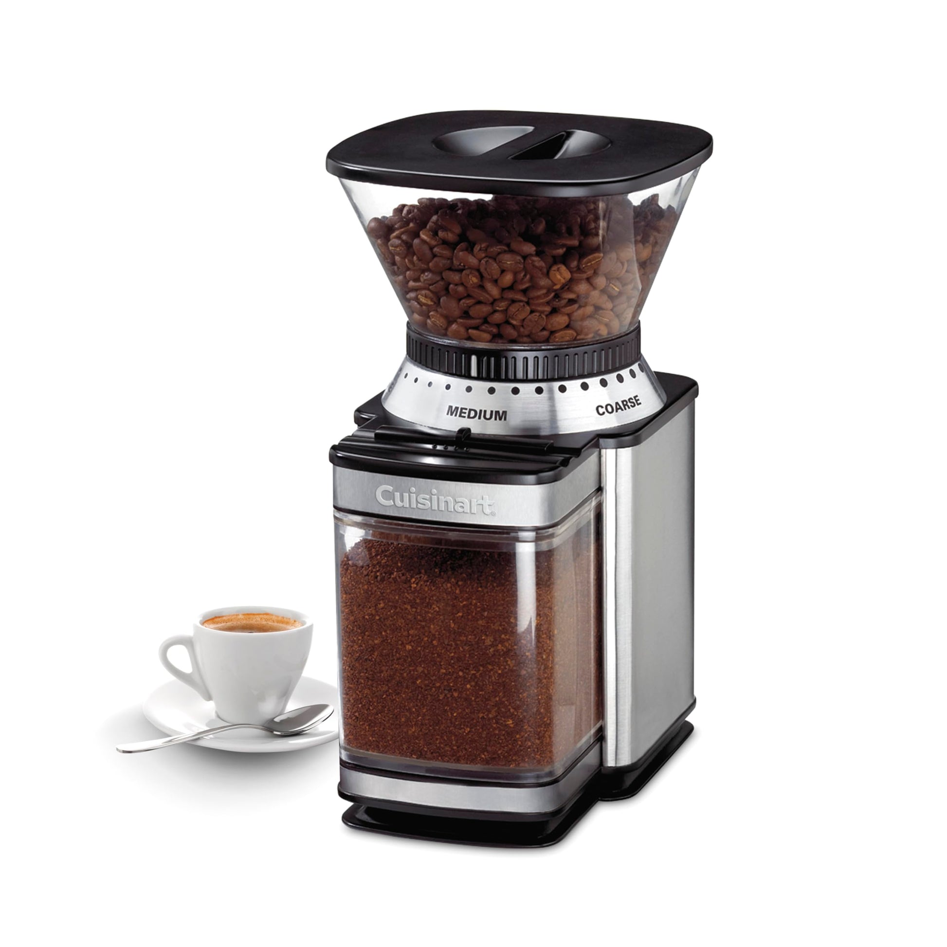 Cuisinart Electric Burr Coffee Grinder, 18-Position Selector, 4-18 Cups