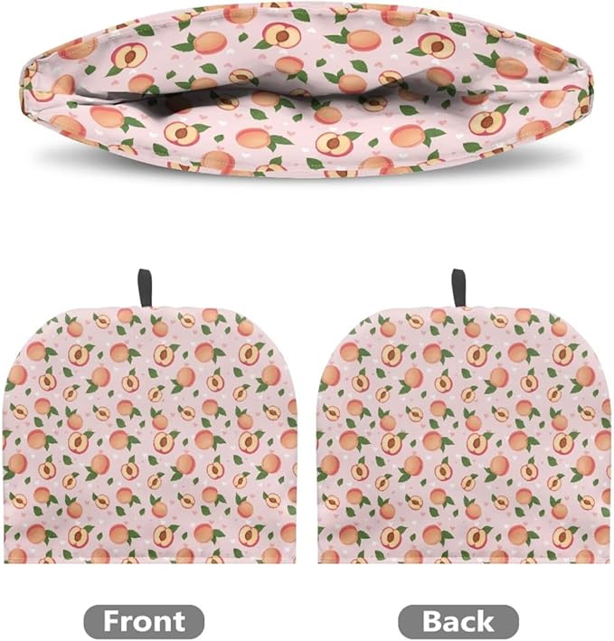 Pink Peach Print Large Tea Cozy for Teapot Extra Thick Tea Pot Cover Home Kitchen Decoration Insulated Teapot Cozy Dust Kitchen Accessories for Home Daily
