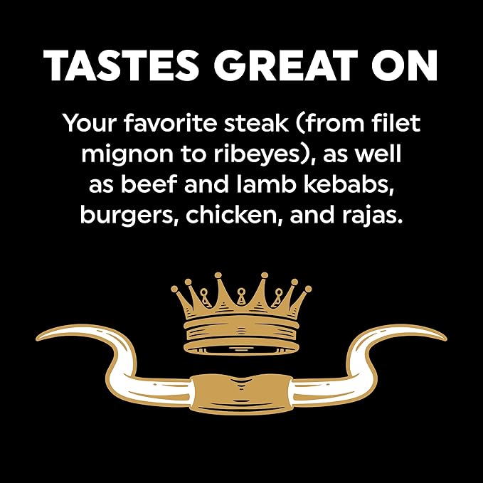 Fire & Smoke Society Steak King Steak Seasoning | BBQ Rubs for Smoking and Grilling Meat | Filet Mignon, Ribeye, Beef, Lamb and Burgers | BBQ Rubs and Spices | Large (2-Pack)